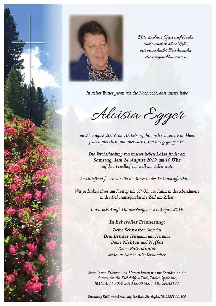 Parte von Aloisia Egger